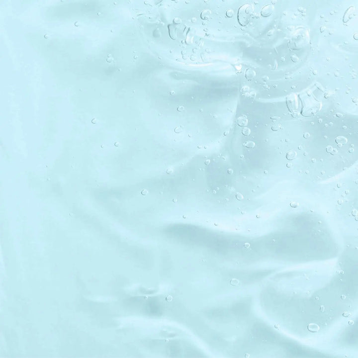 A swatch of the AntiBeauty Potent Hyaluronic Acid Serum, showing its liquid texture and hydrating properties for dry, acne-prone or ageing skin.