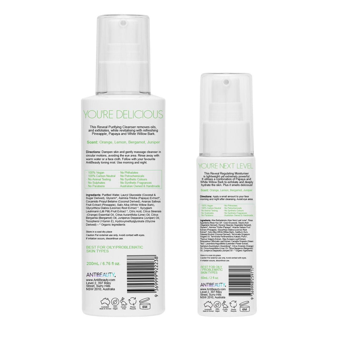Reveal Purifying Beginner Bundle Back Labels