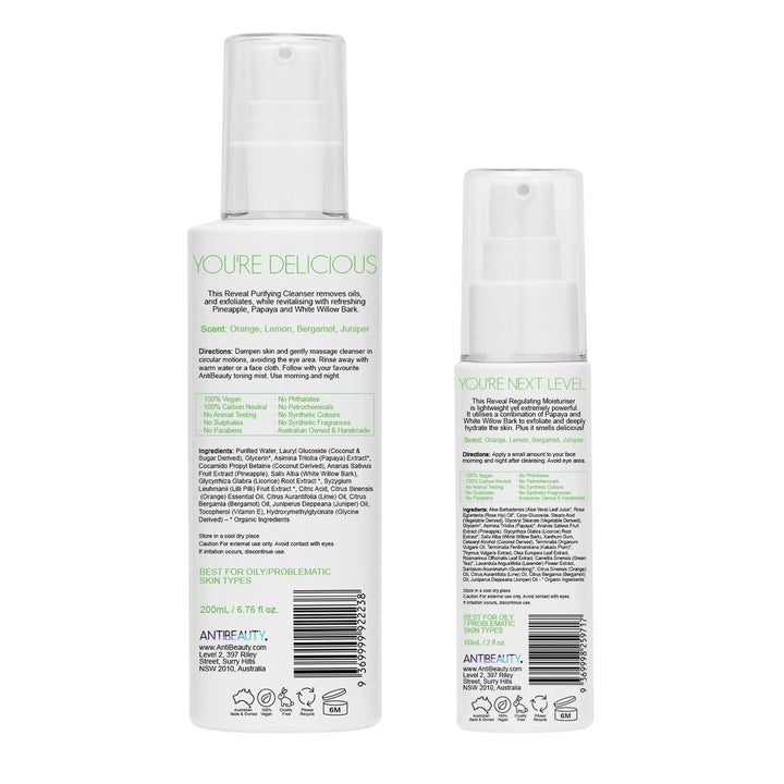 Reveal Purifying Beginner Bundle Back Labels